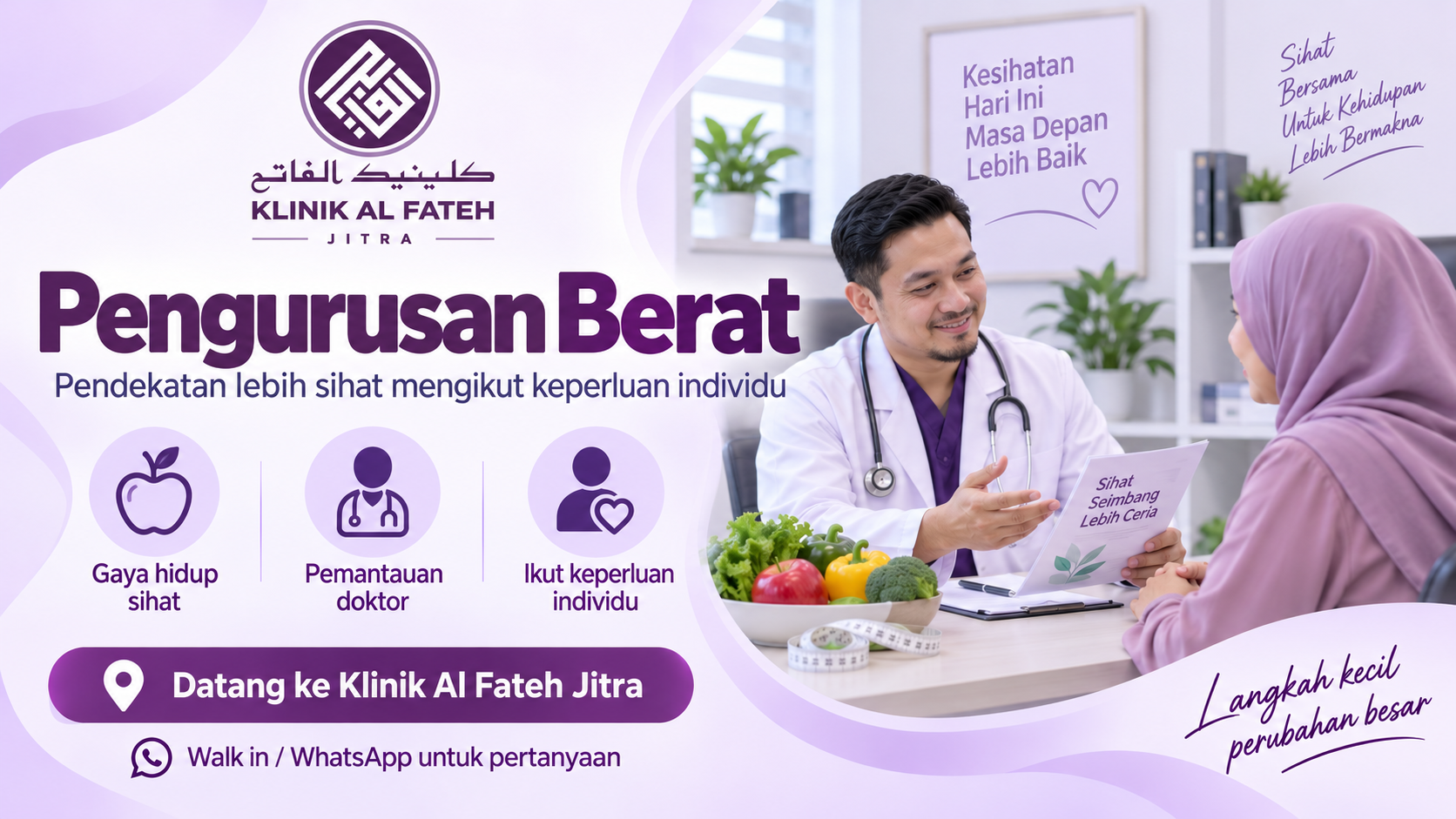 Rawatan Kurus dan Pengurusan Berat Badan di Klinik Al Fateh Jitra